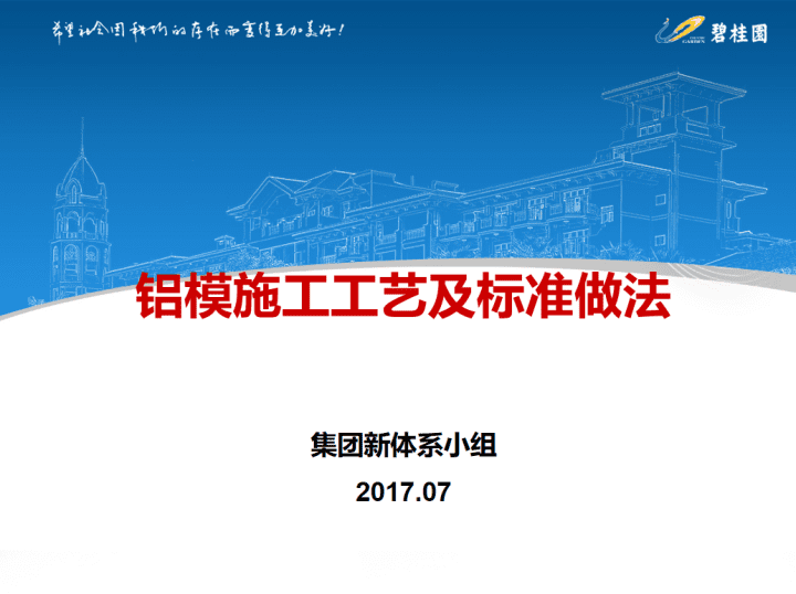 某知名房企主体结构铝模施工工艺及标准做法PPT文档下载